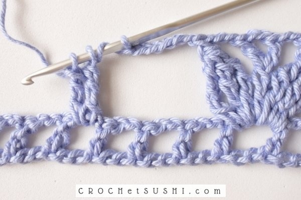 Passo-a-passo: Barrado de 3 pétalas em crochê - Crochet step by step