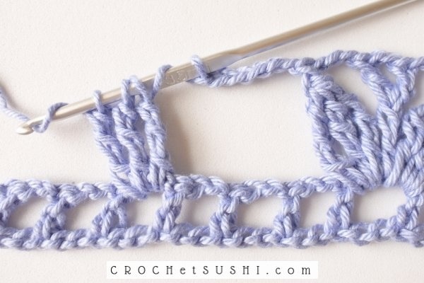 Passo-a-passo: Barrado de 3 pétalas em crochê - Crochet step by step