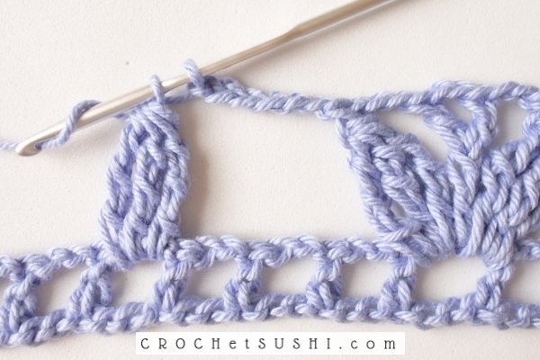 Passo-a-passo: Barrado de 3 pétalas em crochê - Crochet step by step