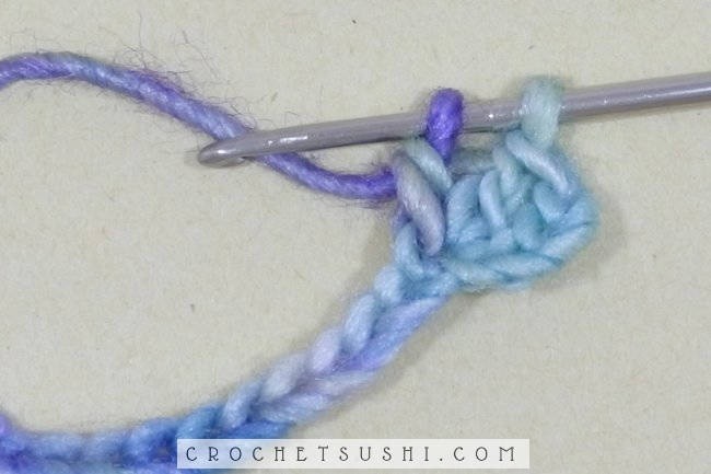 Ponto fantasia 1 de crochê passo-a-passo - crochet stitch step by step
