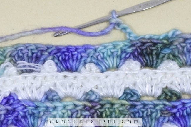 Ponto fantasia 1 de crochê passo-a-passo - crochet stitch step by step