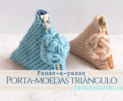 Porta-moedas triângulo passo-a-passo