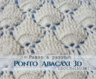 Ponto abacaxi 3D passo a passo