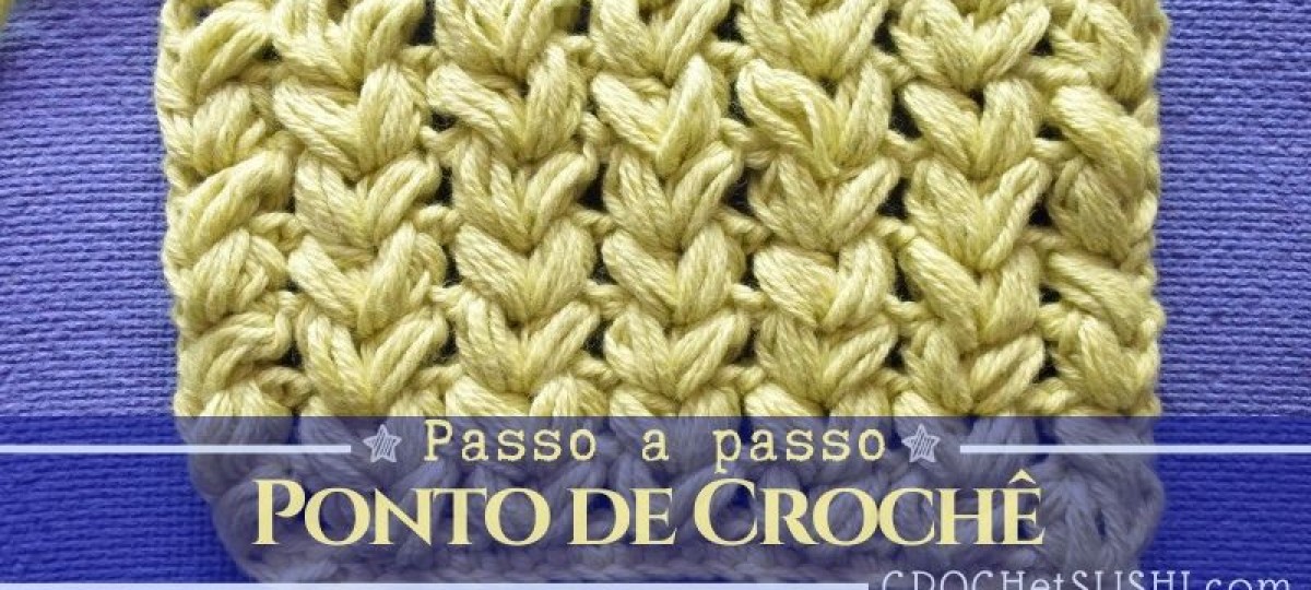 Ponto de crochê 2004 passo a passo +gráfico