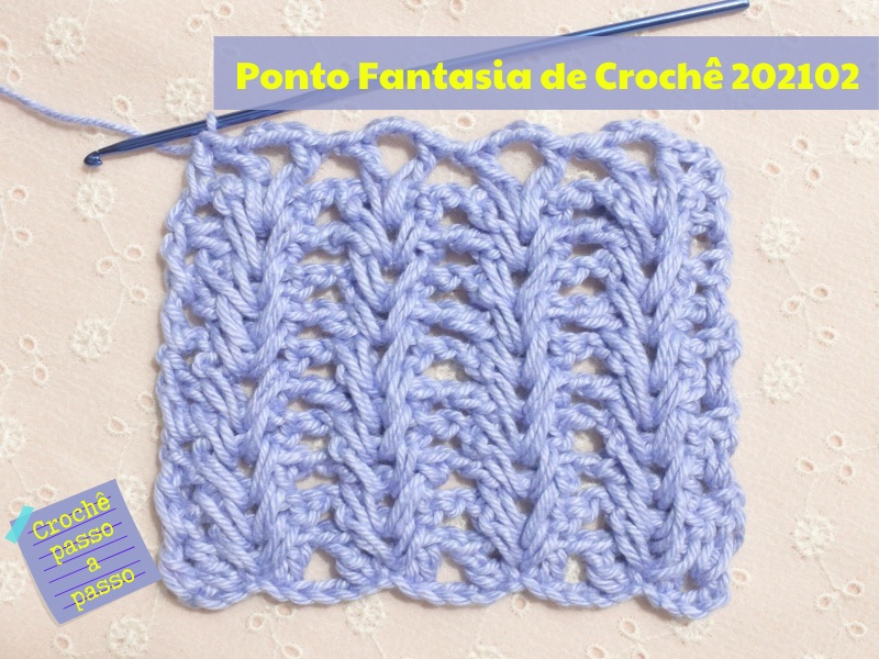 Amostra do Ponto Fantasia de Crochê 202102